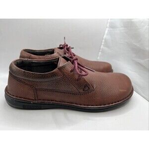 Birkenstock Memphis Leather Narrow Width Chestnut Men's Size 7, EU40